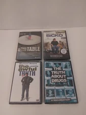 4 DVDS: The Truth About Drugs/ The Awful Truth Season/ Sicko/ See Descr 