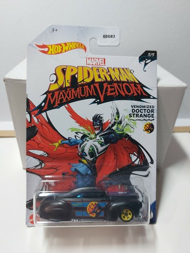 Hot Wheels 1/64 Tail Dragger Spiderman Maximum Venom - Noire, Modèle 2020, Neuve