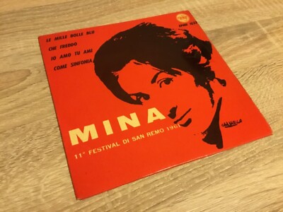 MINA - MINA EP 7'' - LE MILLE BOLLE BLU - ITALIEN 1961 - EPMH1022 TOP!!!!!!!!