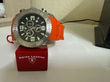 Men's SWISS LEGEND COMMANDER 20067  STAINLESS STEEL CHRONOGRAPH WATCH