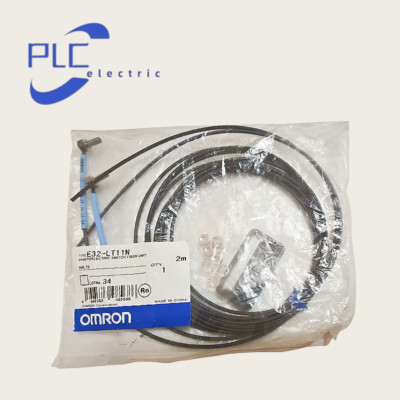 A set NEW Omron Type E32-LT11 2M Optical Fiber Sensor M4 Screw Free Logistics