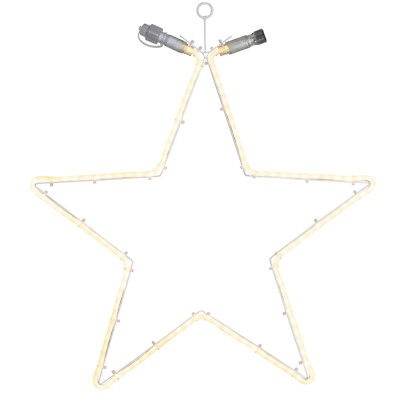 System 24 LED Stern H: 60cm koppelbar ohne Trafo Weihnachtsstern für Innen/Außen
