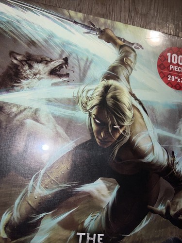 Rompecabezas THE WITCHER 3 CAZA SALVAJE Ciri y los lobos 1000 piezas NUEVO RARO - Imagen 3 de 5