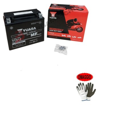 Für Peugeot 250 Sv 2002 Batterie yuasa YTX12-BS GIA ' Spritzfertig' Use Ladbar