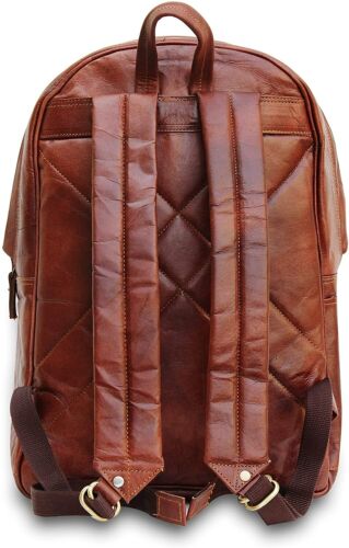 Unisex Leder Laptop Handgefertigt Freizeit Rucksack Messenger Reise Vintage - Bild 5 von 7