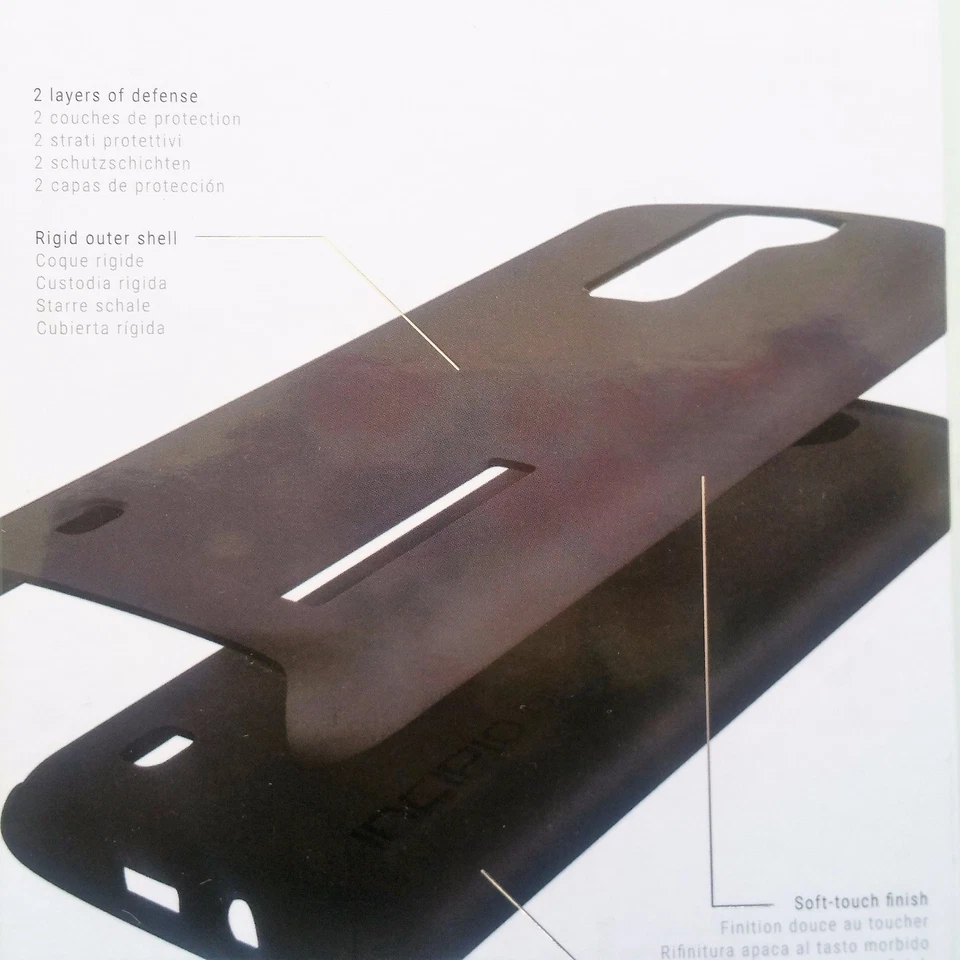 Incipio DualPro Case For LG Phoenix 2 Black Gray Brand New OEM - Image 3 of 4