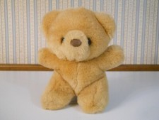 Russ "HONEY" teddy bear tan color plush stuffed 6" vintage Korea lovey toy