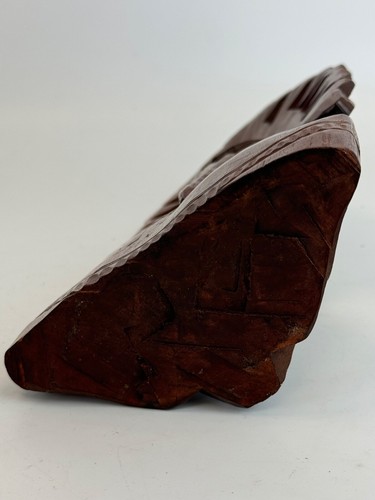 Polynesische Volkskunst Teak Holz handgeschnitzt Bali Indianer Büste Skulptur - Bild 3 von 3
