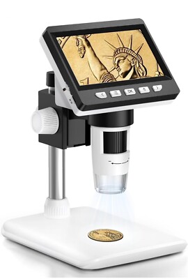 4.3  Aopick LCD Digital Microscope 1000X 1080P USB - Mac/Windows Compatible-NEW