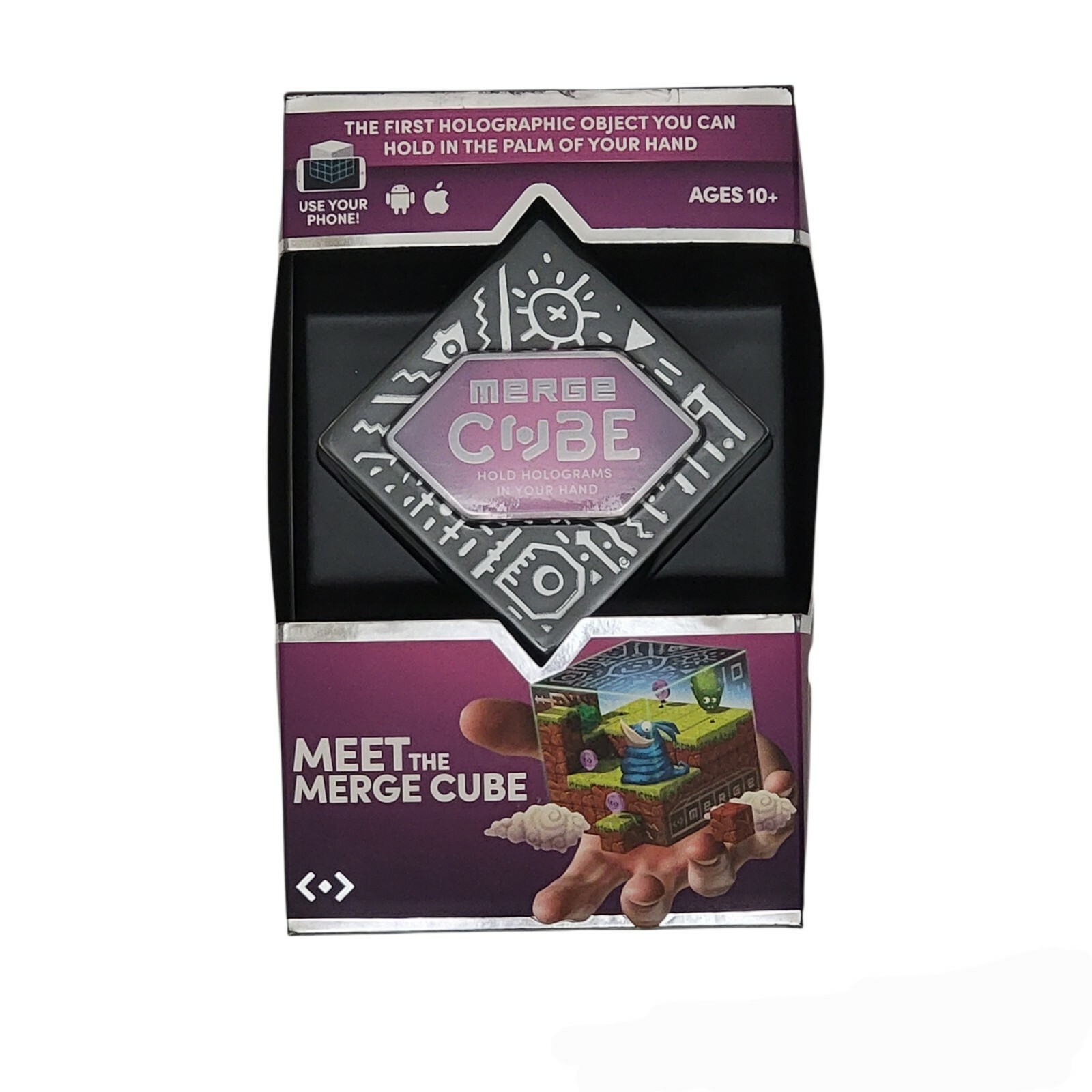 Merge Cube Holograms In The Palm Of Your Hand Use Your Phone AR/VR Holograms