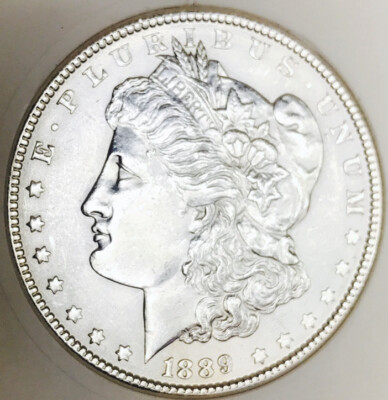  1889 P MORGAN ABSOLUTE STUNNER BLAST WHITE GORGEOUS FIND MUST SEE COIN 