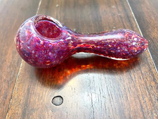4  Premium Glass Pipe Bowl Red Lava