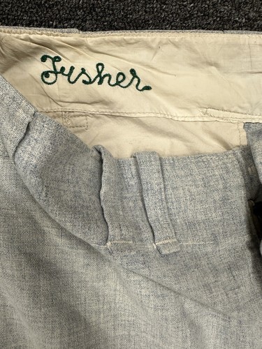 1969 Eddie Fisher (Pitcher) Calif. Angels GAME USED Road Flannel Baseball Pants - Bild 1 von 5