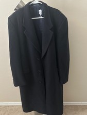 Wool And Cashmere Italian Long Coat Massimo Size 22-26-48