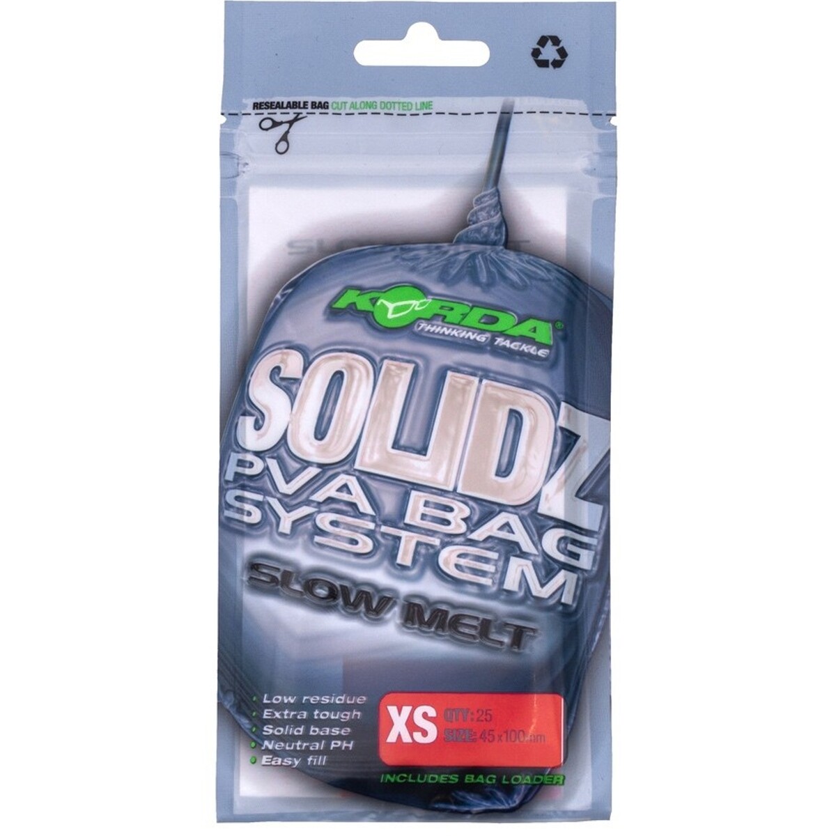Korda Solidz Slow Melt PVA Bags XS Carp Fishing Dissolvable Bag Baits
