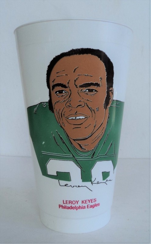 1973 Leroy Keyes Eagles 7-11 Slurpee Cup MINT - 
