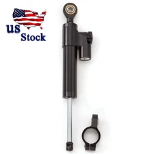 Motorcycle Universal FXCNC Adjustable Steering Damper Stabilizer Safety Black