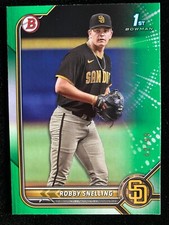 2022 Bowman Draft ROBBY SNELLING 1st Rookie #BD-82 GREEN #42/99 Miami Marlins RC