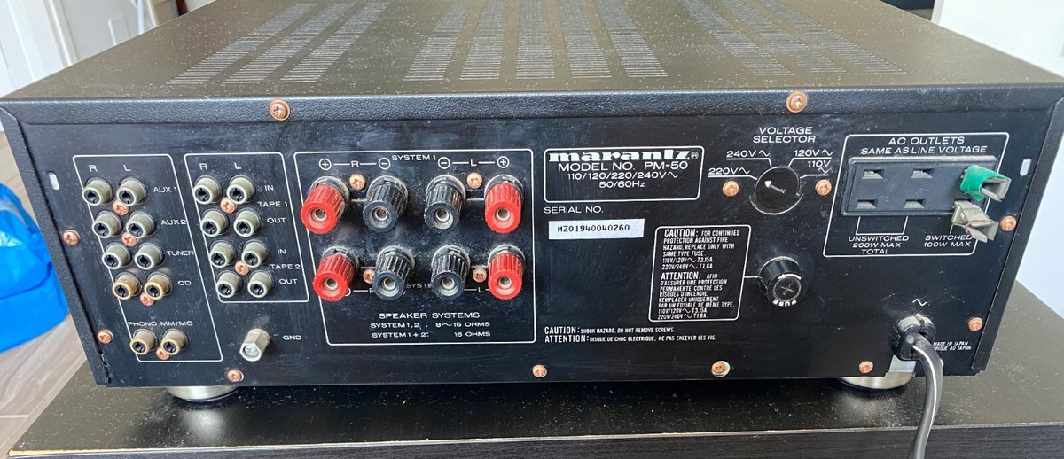Marantz PM-50 Stereo Integrated Amplifier Vintage Tested in Marantz PM-50 Stereo Integrated Amplifier Vintage Tested in