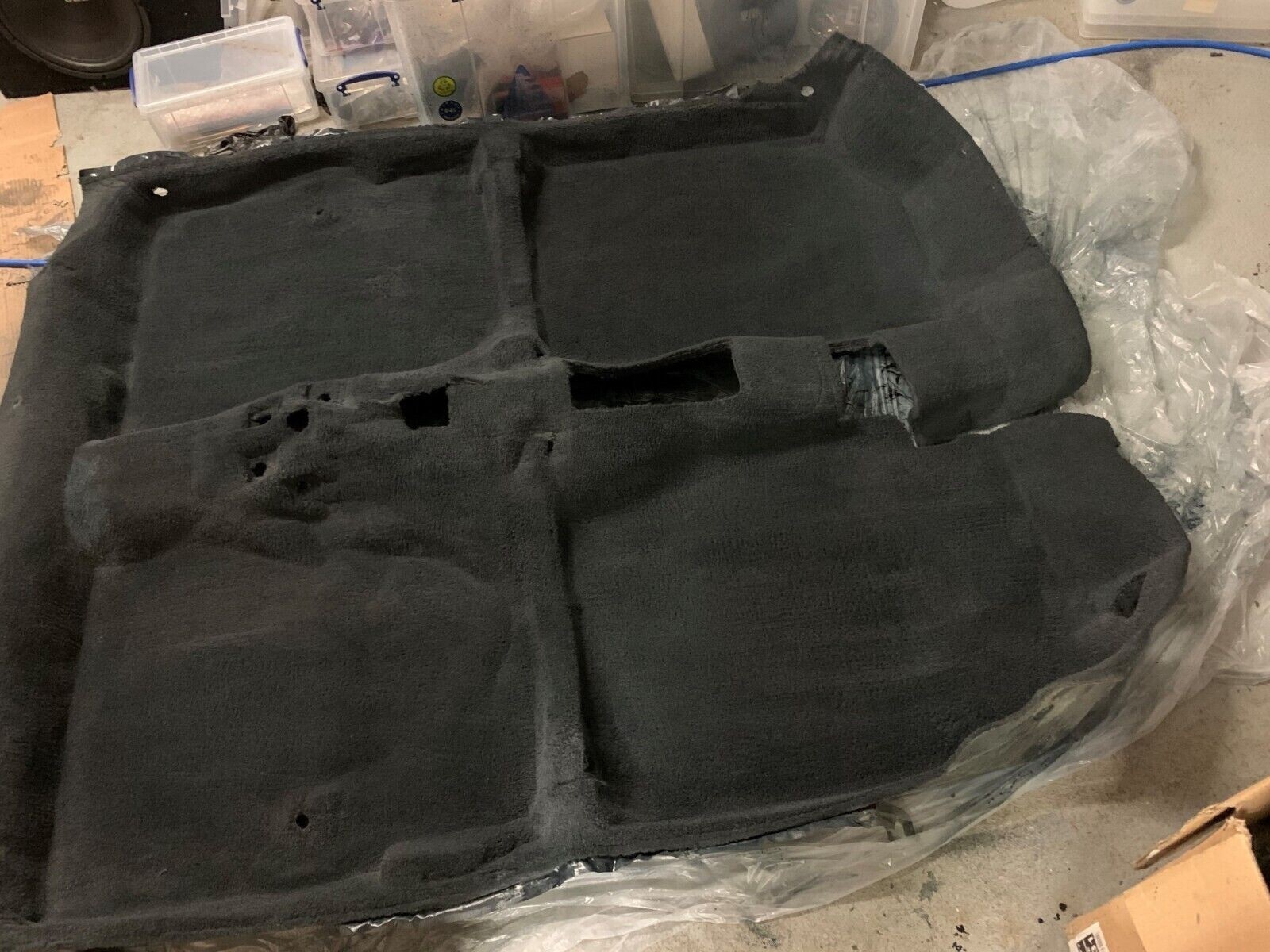 Black carpet dye interior renovation , car trim 10 Litre headliner