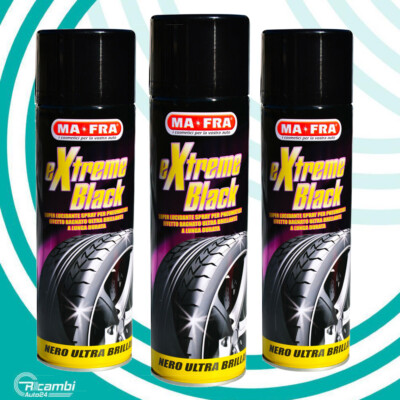 MAFRA FAST & BLACK NERO GOMME LUCIDANTE GOMME AUTO SPRAY 500 - Foto 6