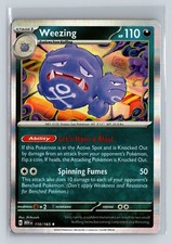 Pokemon Scarlet & Violet 151 Weezing Rare Holo 110/165