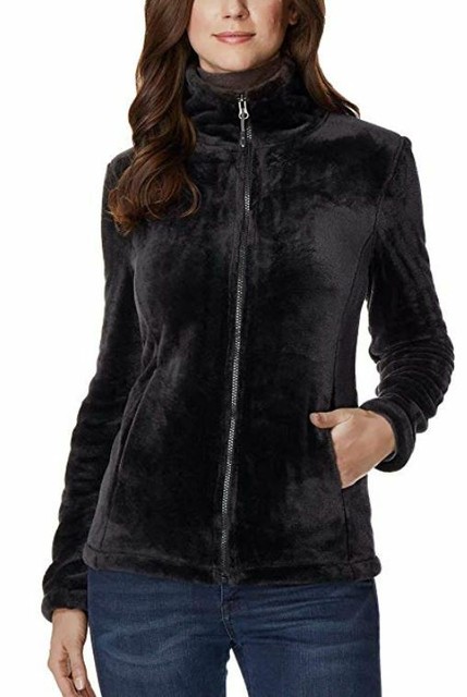 black zip up fleece