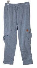 NEW Women  s Med. Pants Cargo Sweatpants Gray Pockets Straight Leg