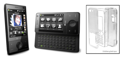 Durchsichtige Kristall Hülle (Schutz Starr) ~ HTC T7272/Touch Pro