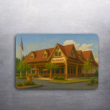 2 x 3 McDonald's Blue Ridge Mountains Art Fridge Refrigerator Magnet (D.Romeo)