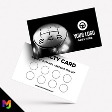 Personalised Loyalty Reward Cards Printing ? Car Vehicle Valet Showroom Taxi 3