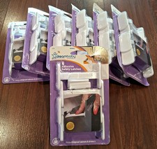 NOS Lot of 7 Packages Dreambaby Adhesive Safety Latches Cabinet Drawers 8 PCS