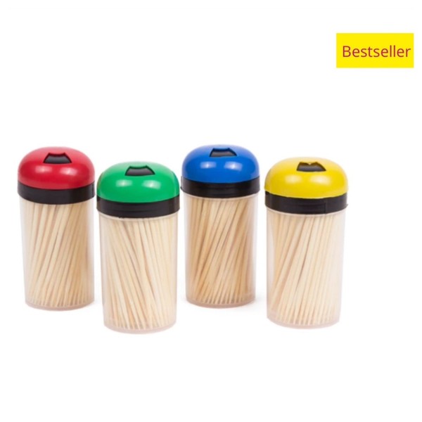 2 X 100 Fingerfood SpießE Sticks Picker Bambus Holz Grill Cocktail KäSe Party-image