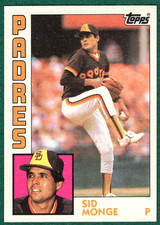 Sid Monge - 1984 Topps #224 - San Diego Padres Baseball Card