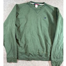 Vintage 90s Champion Sweatshirt Mens 2XL Green Fleece Crewneck Pullover Athletic