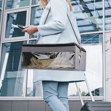 Hat Storage Box with Handle for Travel and Storage for Women Men Square Cap Bag
