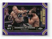Georges St-Pierre Chrome 2024 Purple Refractor #68