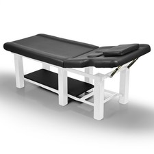 Black Heavy Duty Wide Massage Table Facial Bed Salon Beauty w/Open-Chest,Headres
