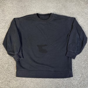 Lululemon Perfectly Oversized Crew Sweatshirt Womens 4 Black Fleece Crewneck