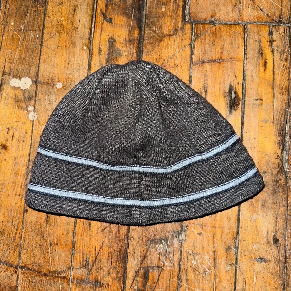 Chapéu gorro The North Face unissex tamanho único marrom listrado bordado logotipo conforto - Imagem 2 de 3