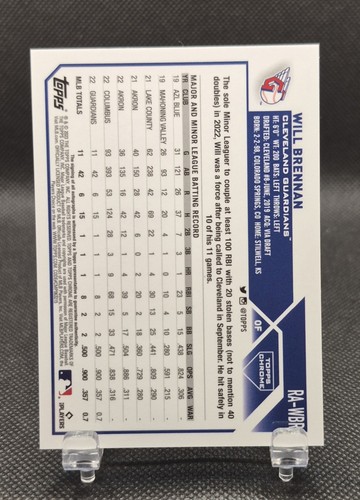 2023 Topps Chrome Rookie Auto Will Brennan #RA-WBR Auto RC - Bild 3 von 3