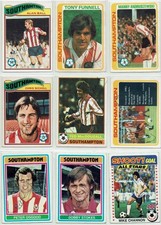 SOUTHAMPTON signed Topps Football 1976 1977 1978 1979 set cards Pick a card