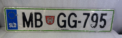 Slowenien Slowenisches Euro Nummernschild Maribor (MB)
