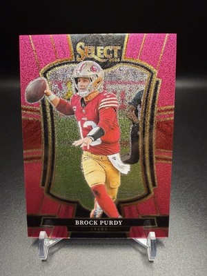 2025 Panini Select Prizm Brock Purdy 49ers #117 /15 Premier Level Pink Glitter!