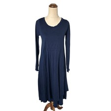 Metalicus Blue Wool Blend Stretch Dress One Size Y2K Layering Casual Work Office