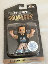 CM Punk Chase Micro Brawlers Chicago Edition Figure AEW WWE New