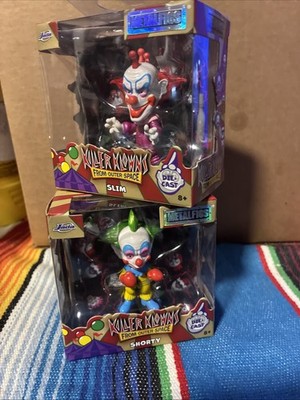 kILLER CLOWNS Metalfigs 2.5 Die Cast Figures Set Of Two- Slim And Shorty