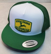 John Deere Farm Equip Patch Trucker Hat / YP Classic 6006 Snapback KG/White/KG