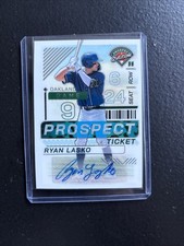 Ryan Lasko 2024 Panini Prospect Edition Baseball Prospect Ticket Auto RC #1 A's