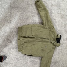 DC Plaid Puffer Jacket Green Mens L Mid-Lengt...